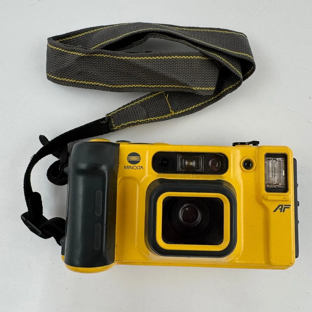 Minolta Weathermatic Dual 35 AF Waterproof 35mm Film Camera Japan Untested